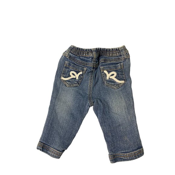 Rocawear Roca Wear Jeans Baby Infant Size 3 6 months Jeans Spellout Logo Pocket - Picture 3 of 3